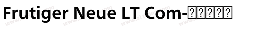 Frutiger Neue LT Com字体转换